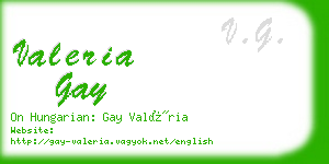 valeria gay business card